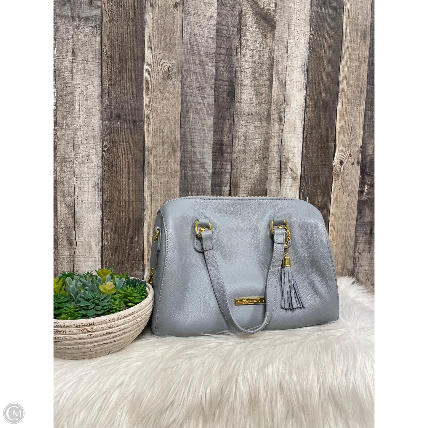 Crossbody Leather By Cme, Size: Medium