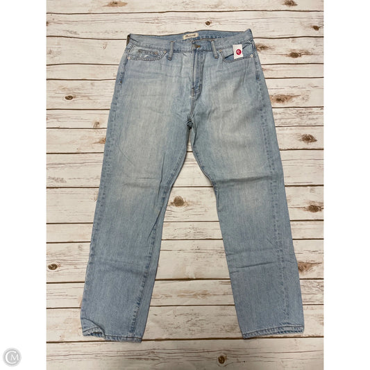 Jeans Straight By Madewell In Blue Denim, Size: 14