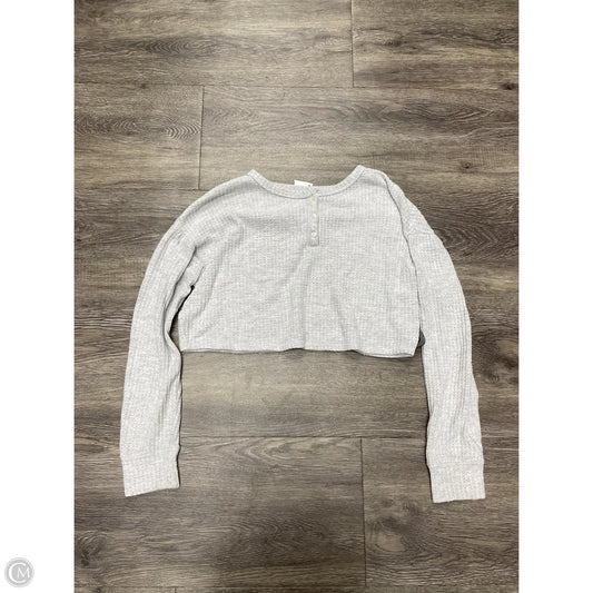 Top Long Sleeve By Cme In Grey, Size: Xs