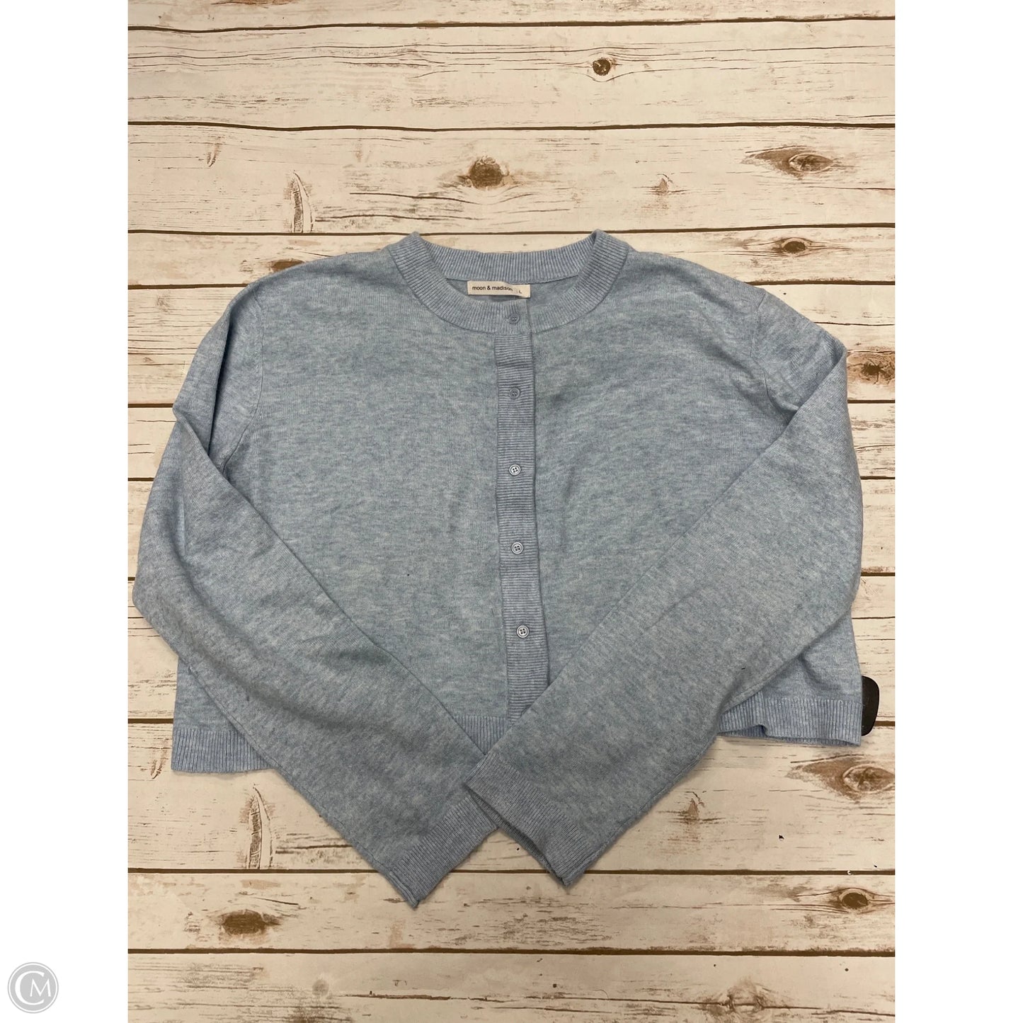 Top Long Sleeve By Moon And Madison In Blue, Size: L