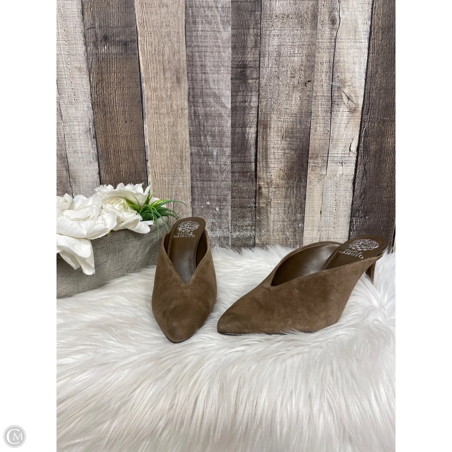 Shoes Heels Stiletto By Vince Camuto In Brown, Size: 7.5