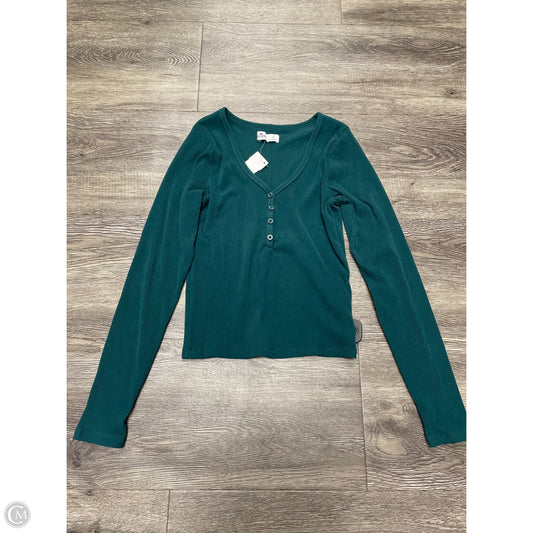 Top Long Sleeve By Hollister In Green, Size: S
