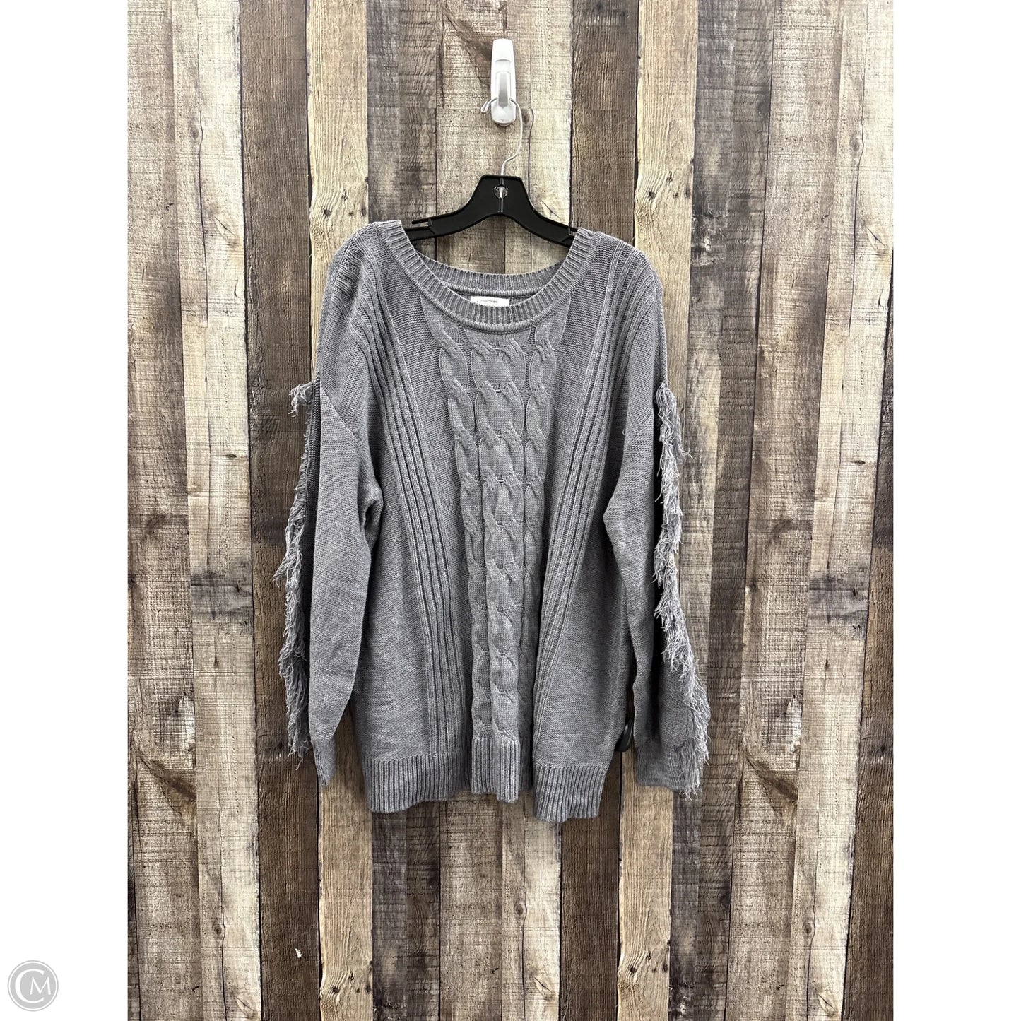 Sweater By Maurices In Grey, Size: 1x