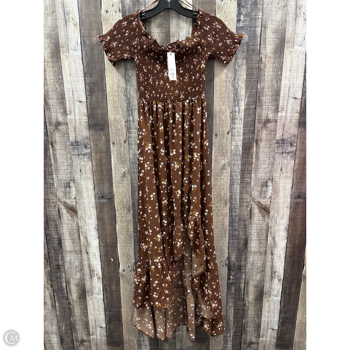 Dress Casual Maxi By Francesca's In Brown, Size: S