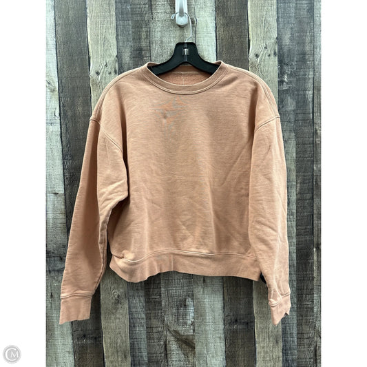 Sweatshirt Collar By Girlfriend Collective In Peach, Size: S