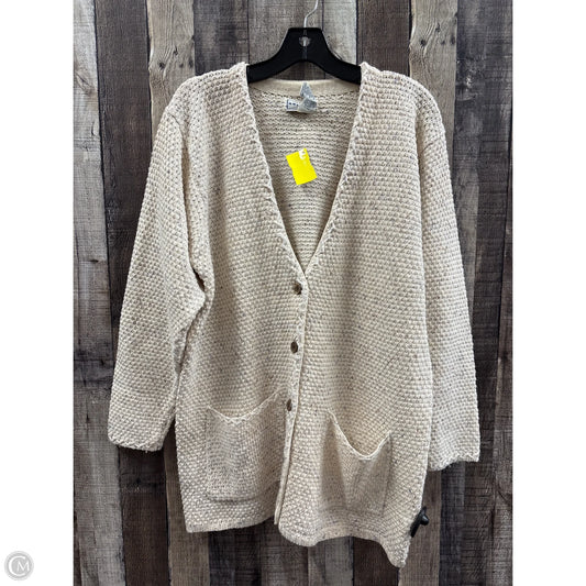 Sweater Cardigan By Cme In Cream, Size: M