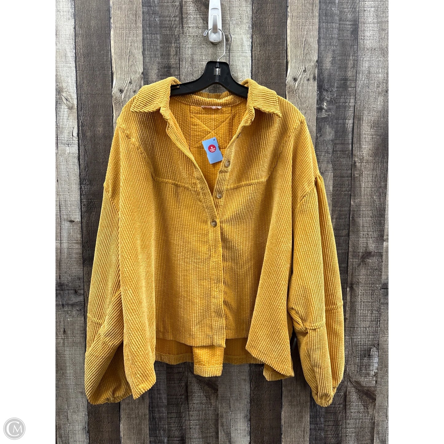 Jacket Shirt By Ces Femme In Gold, Size: S