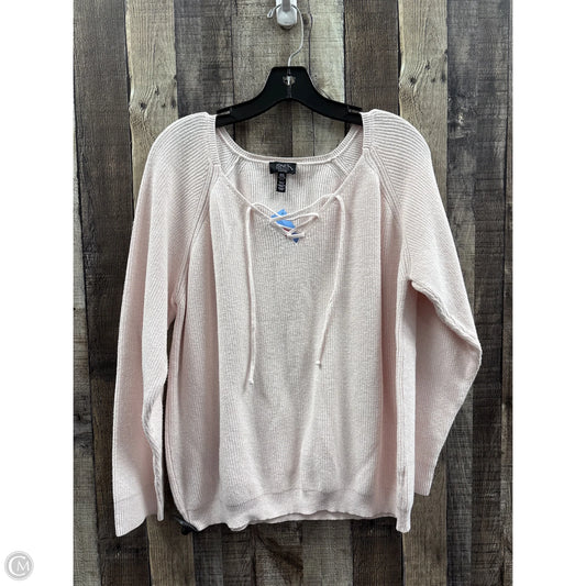 Sweater By Jones New York In Pink, Size: Xl