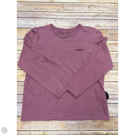 Top Long Sleeve By Patagonia In Purple, Size: L