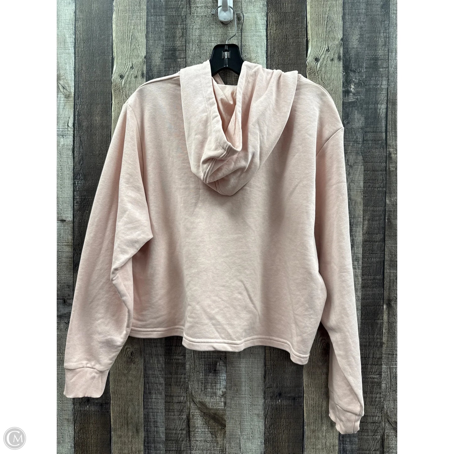 Sweatshirt Hoodie By Puma In Pink, Size: L