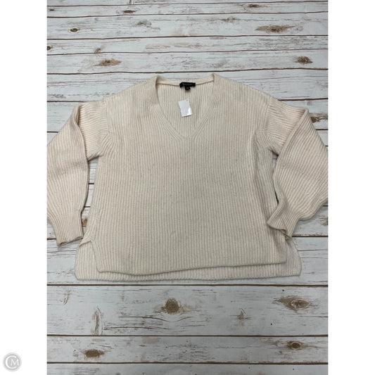 Sweater By Ann Taylor In Cream, Size: S