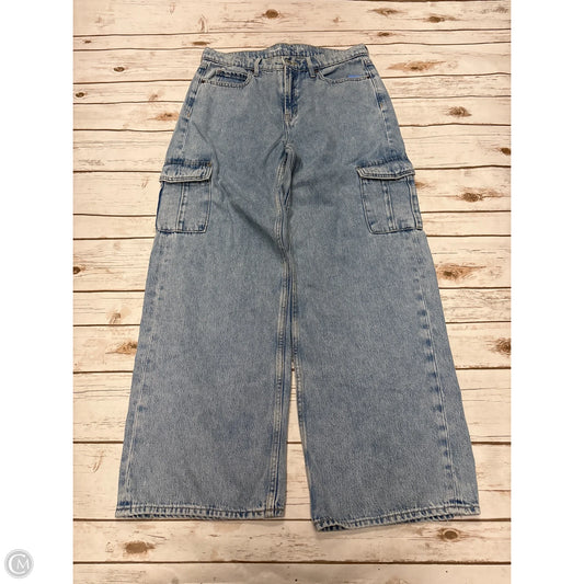 Jeans Wide Leg By Old Navy In Blue Denim, Size: 8