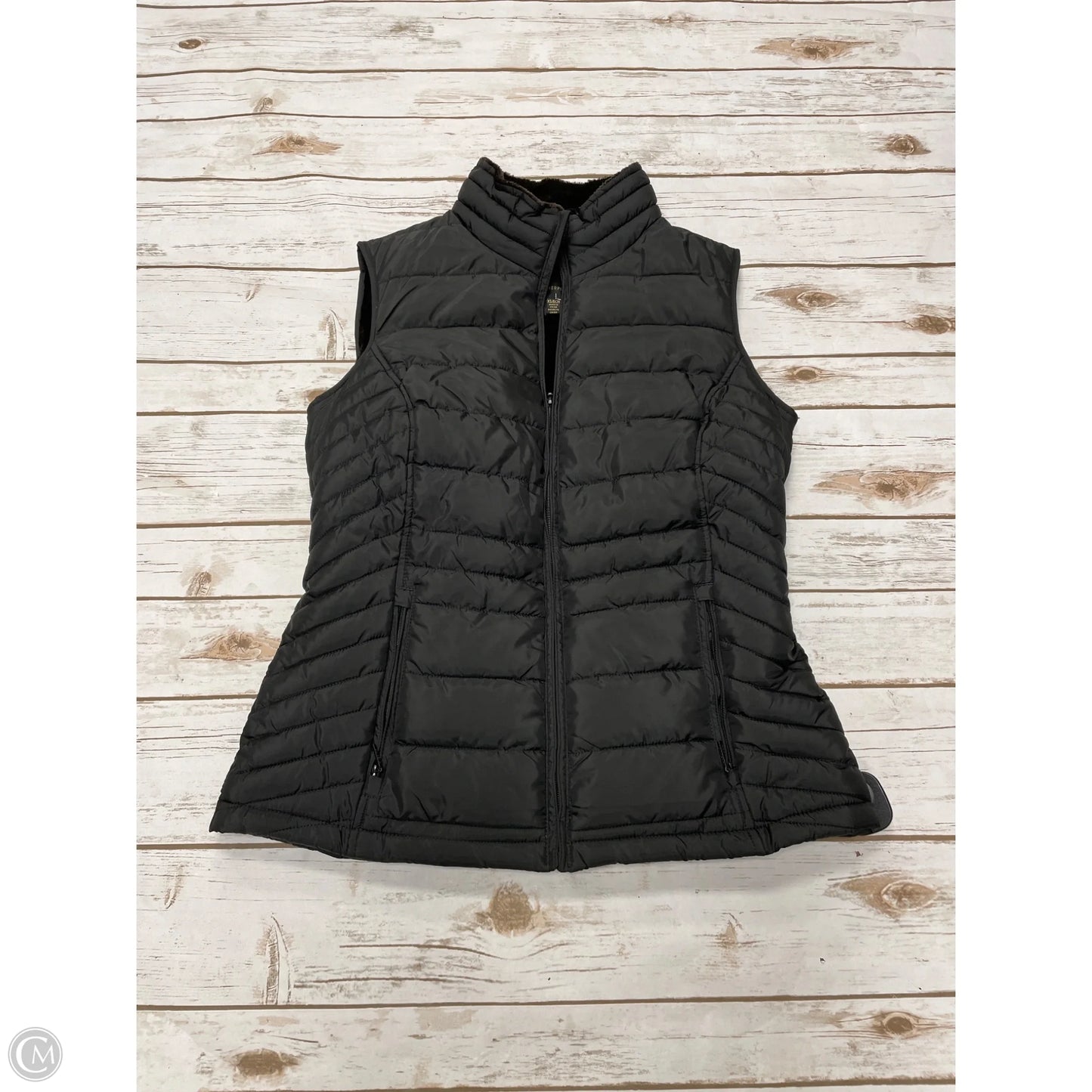 Vest Faux Fur & Sherpa By Weatherproof In Black, Size: Xs