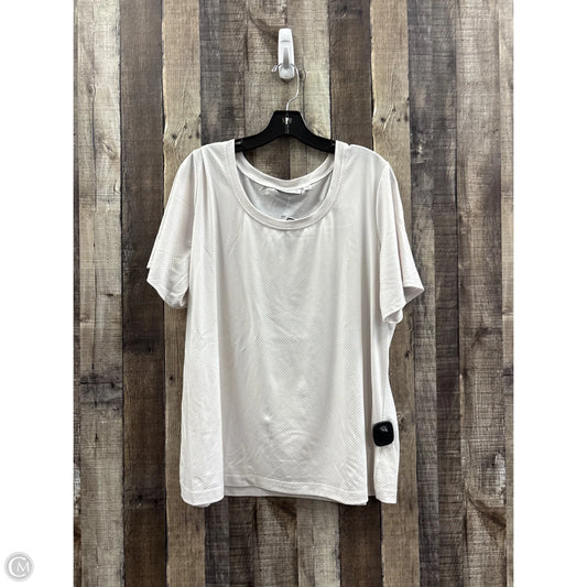 Top Short Sleeve By Susan Graver In Polkadot Pattern, Size: 1x