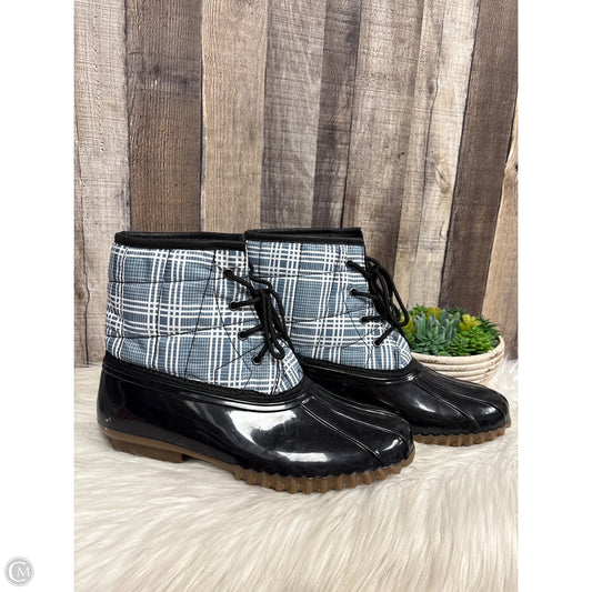 Boots Rain By Cme In Black & Blue, Size: 10