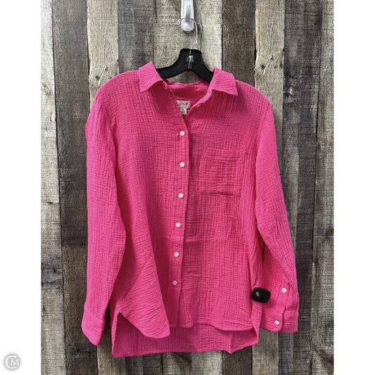 Top Long Sleeve By J. Crew In Pink, Size: S