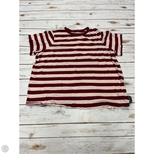 Top Short Sleeve Basic By Old Navy In Striped Pattern, Size: Xxl