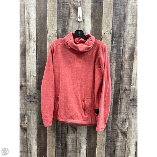 Athletic Top Long Sleeve Collar By Cme In Pink, Size: M