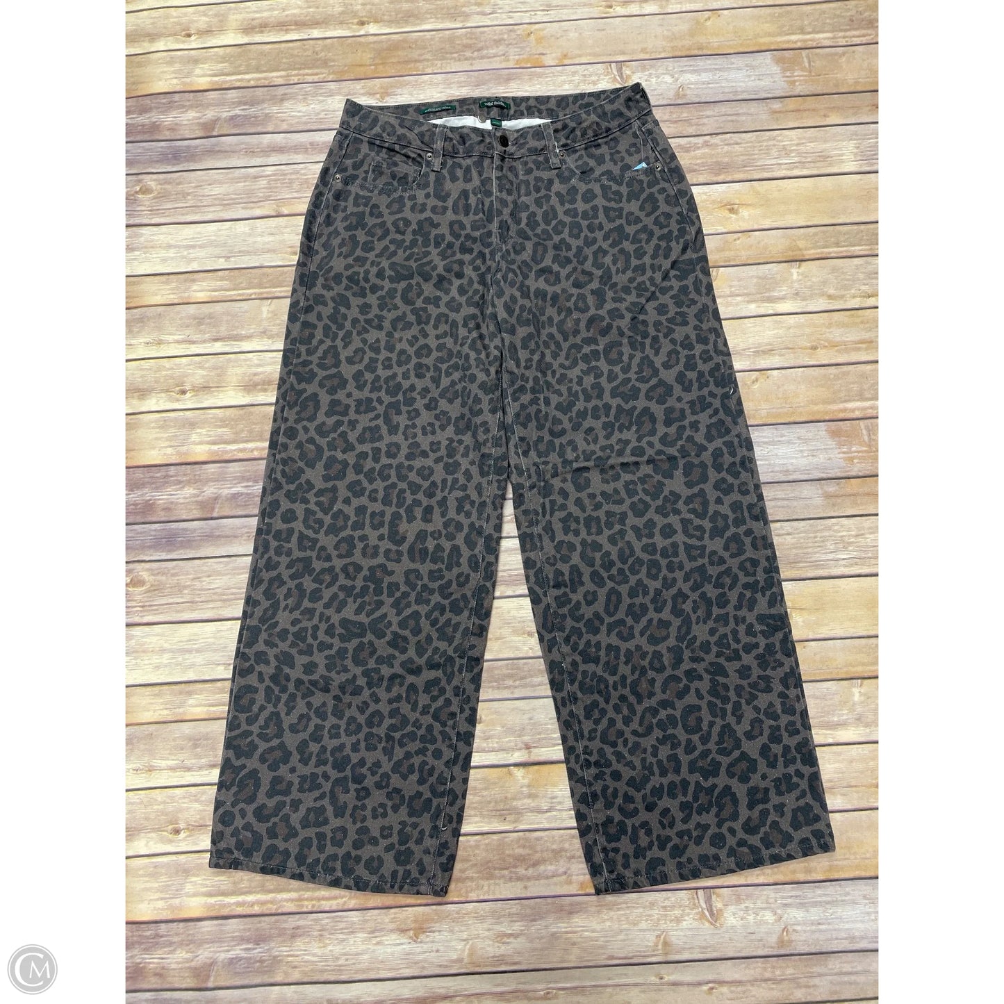 Jeans Straight By Wild Fable In Animal Print, Size: 10
