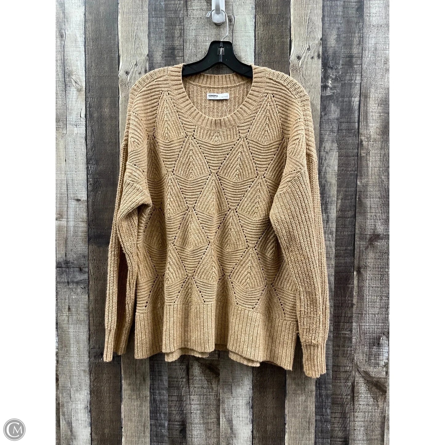 Sweater By Sonoma In Tan, Size: L