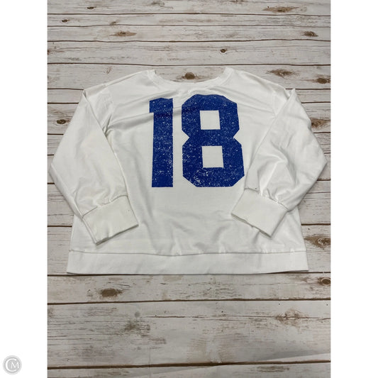 Sweatshirt Crewneck By Shein In White, Size: M