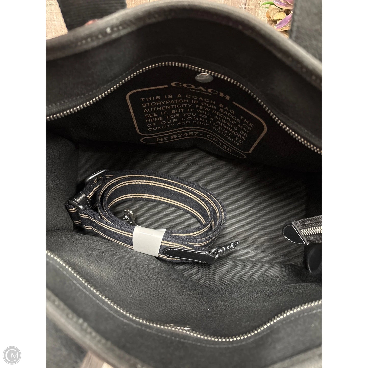 Tote Designer By Coach, Size: Medium