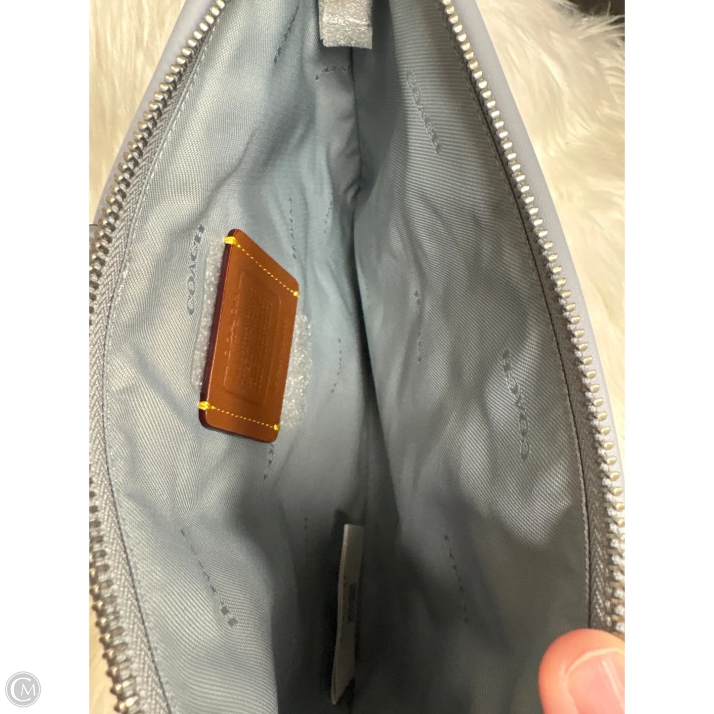 Clutch Designer By Coach, Size: Large