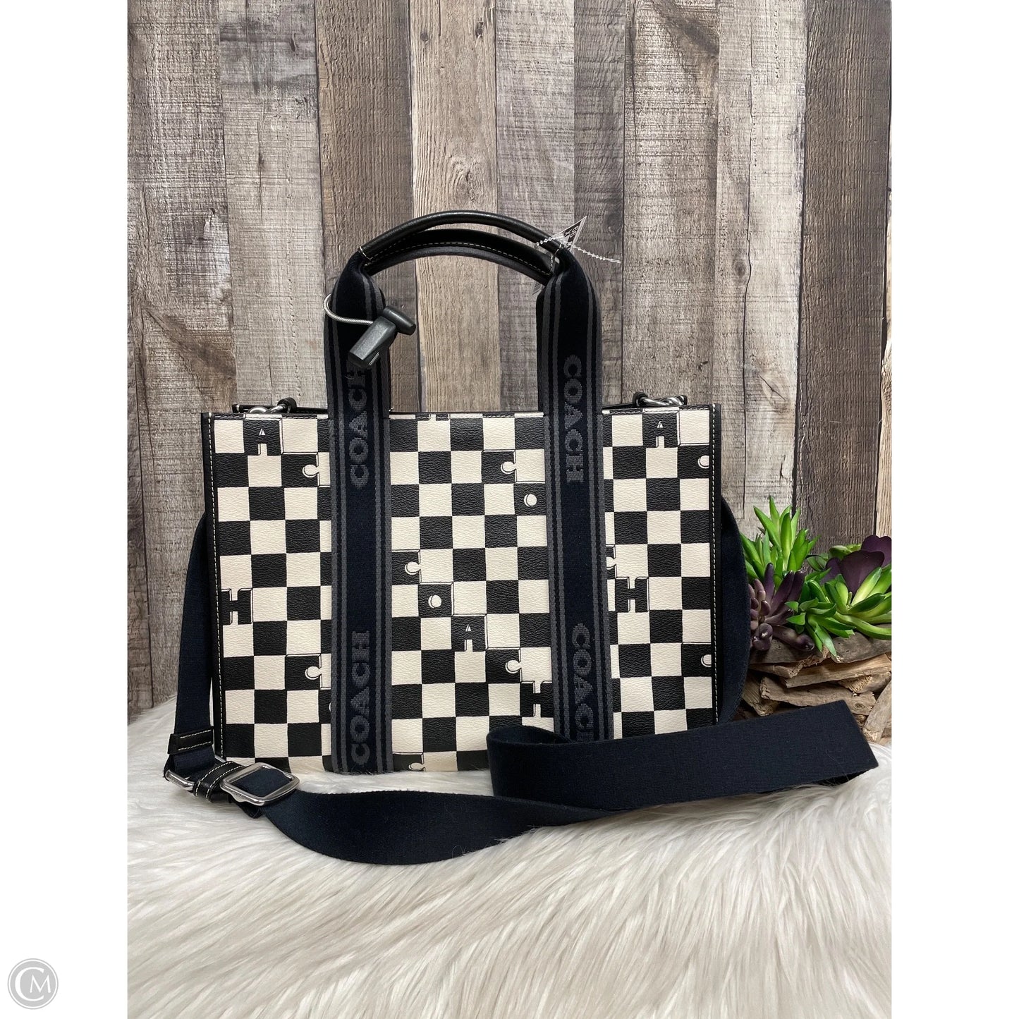 Tote Designer By Coach, Size: Large