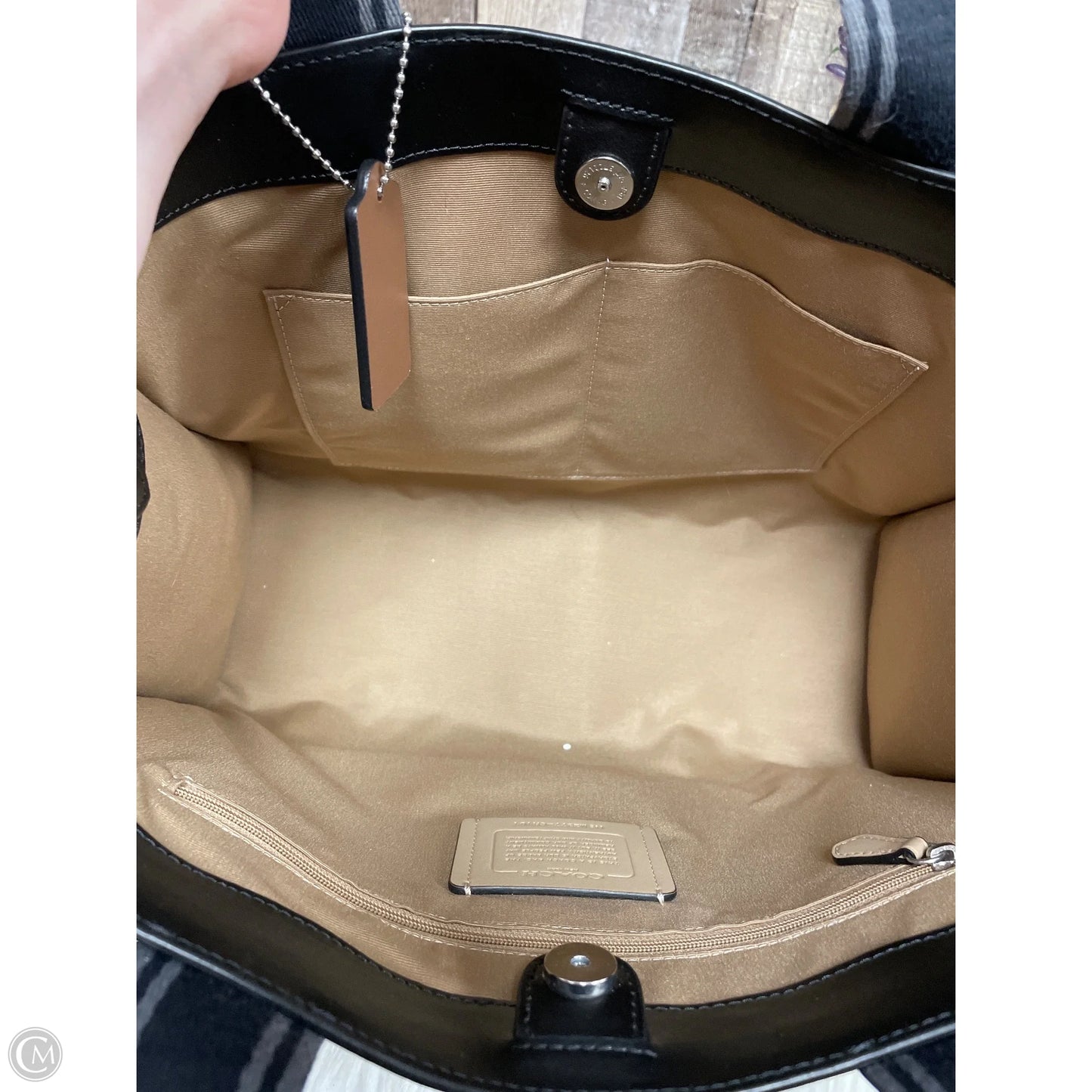 Tote Designer By Coach, Size: Large