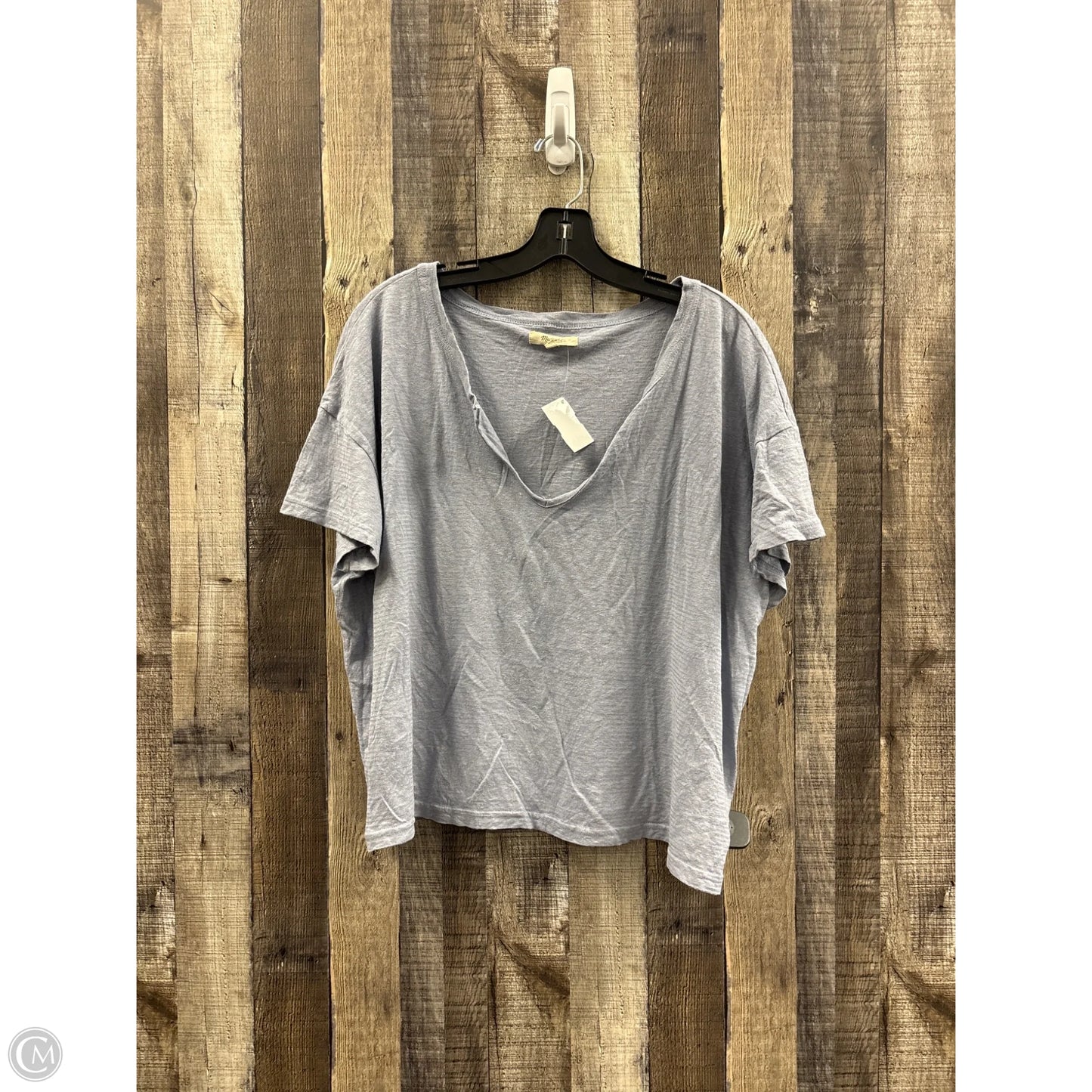 Top Short Sleeve Basic By Madewell In Purple, Size: Xl