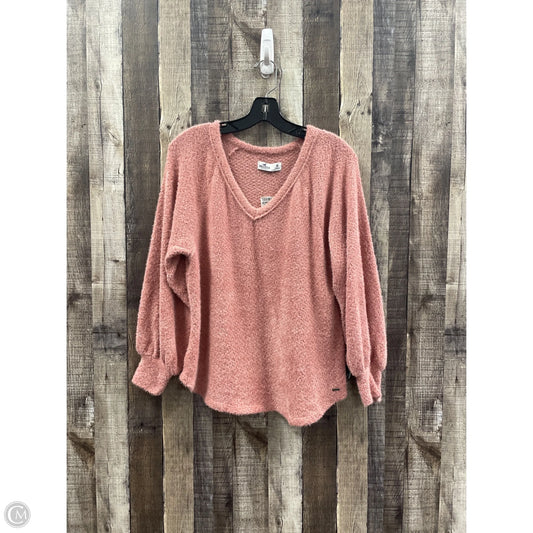 Sweater By Hollister In Pink, Size: M