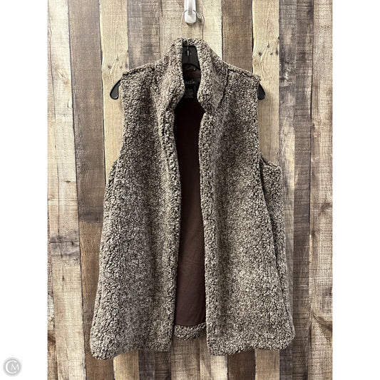 Vest Faux Fur & Sherpa By Cme In Brown, Size: L