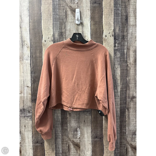 Top Long Sleeve By Aeropostale In Brown, Size: S