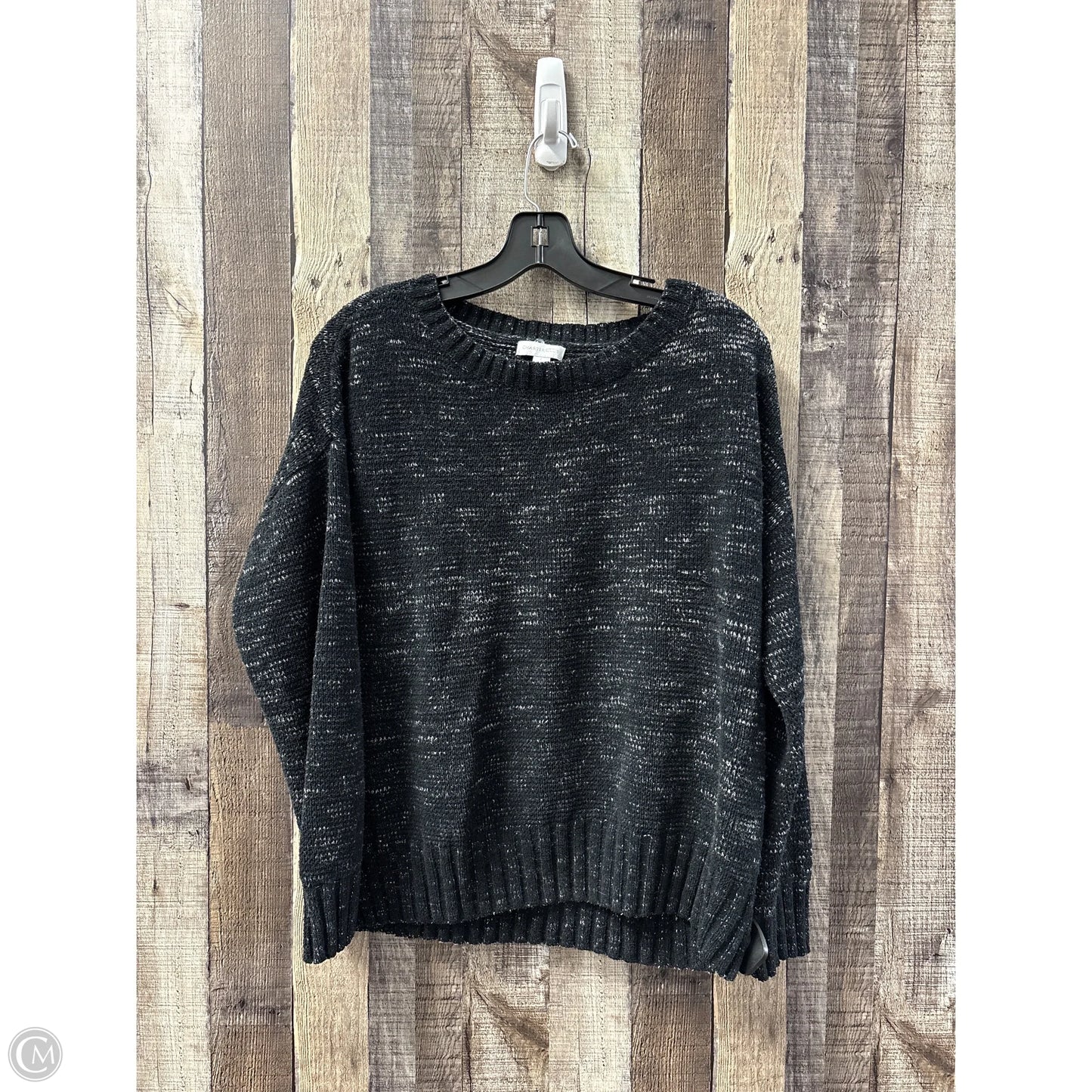 Sweater By Charter Club In Black, Size: L