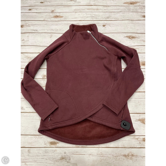 Athletic Jacket By Athleta In Maroon, Size: S