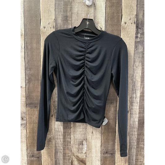 Athletic Top Long Sleeve Crewneck By Ypb In Black, Size: Xs