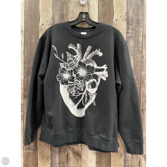 Top Long Sleeve By Cme In Black, Size: L