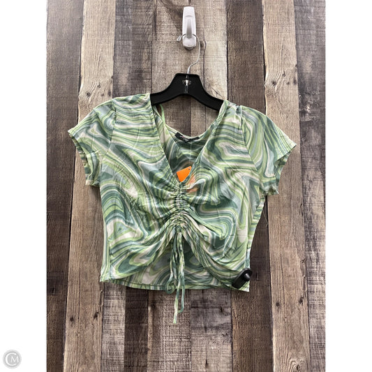Top Short Sleeve By Cme In Green, Size: Xl