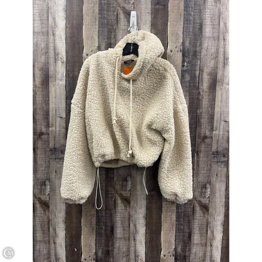 Sweatshirt Hoodie By Vici In Tan, Size: M