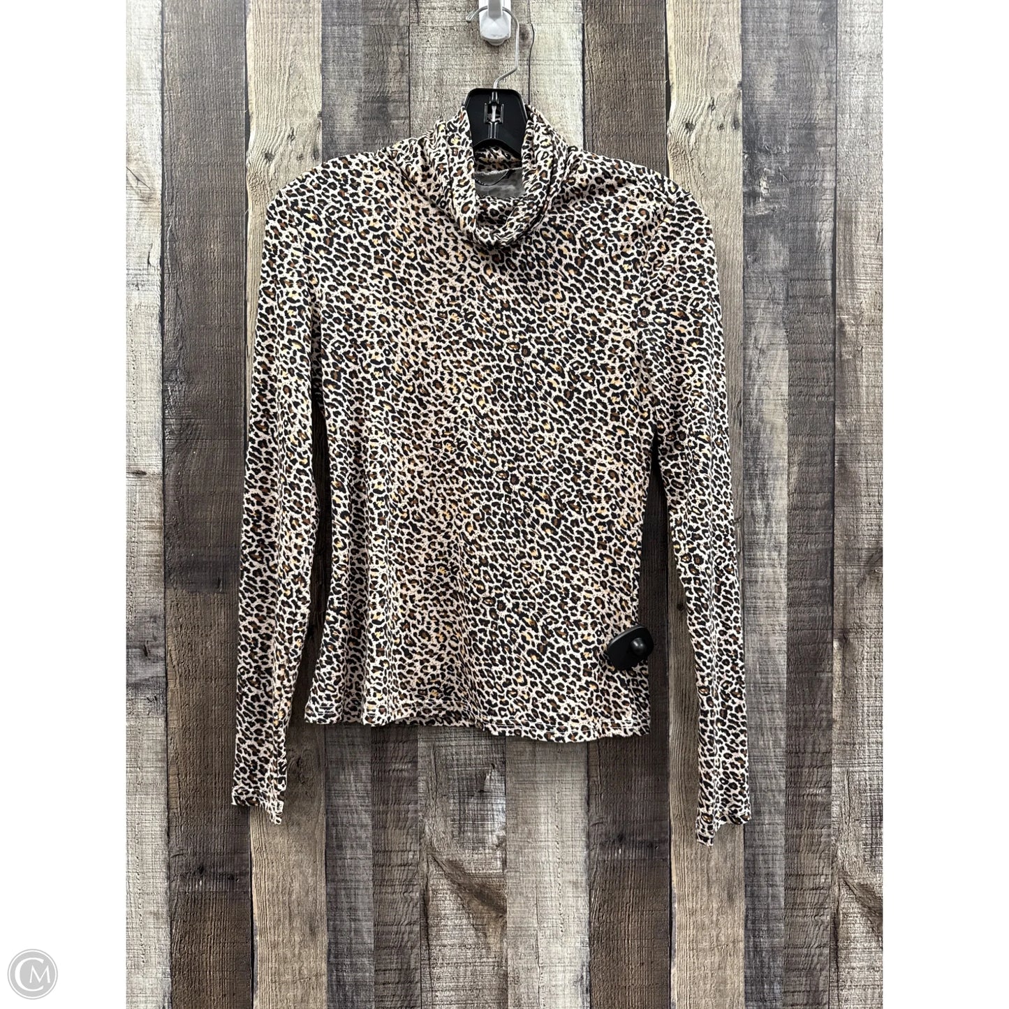 Top Long Sleeve By Shein In Animal Print, Size: M