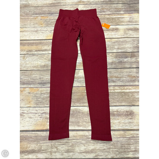 Athletic Leggings By Oqq In Red, Size: S