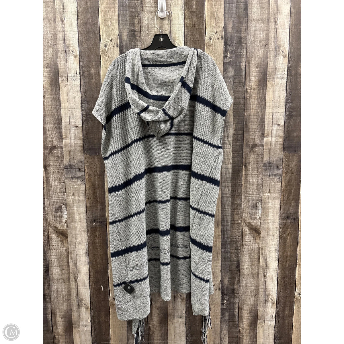 Cardigan By Cme In Blue & Grey, Size: Osfm