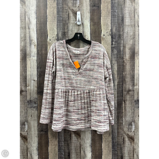 Top Long Sleeve By Maurices In Multi-colored, Size: L