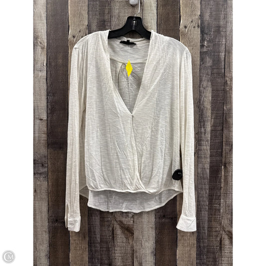 Top Long Sleeve By Olivaceous In White, Size: S