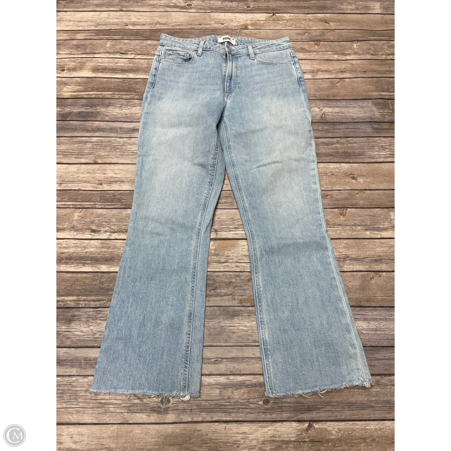 Jeans Boot Cut By Paige In Blue Denim, Size: 6