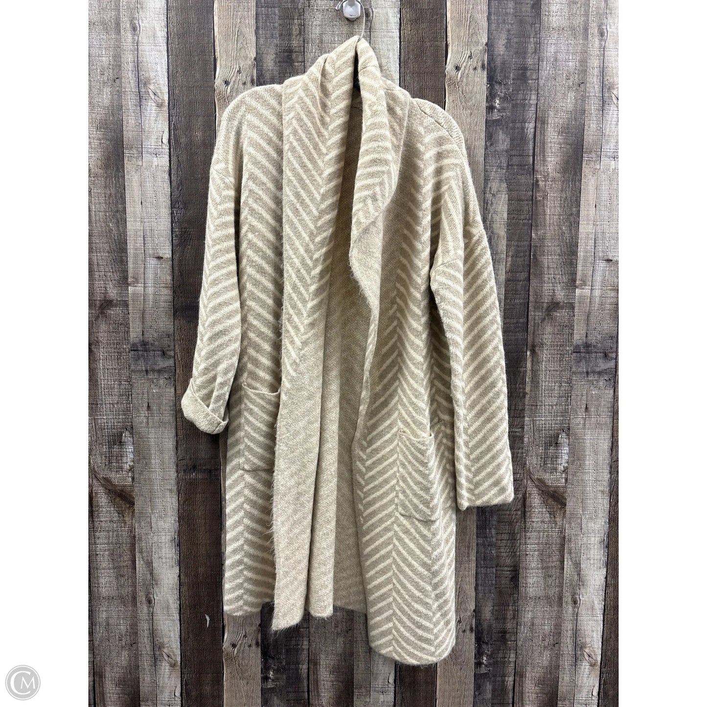 Sweater Cardigan By A New Day In Cream, Size: Xs