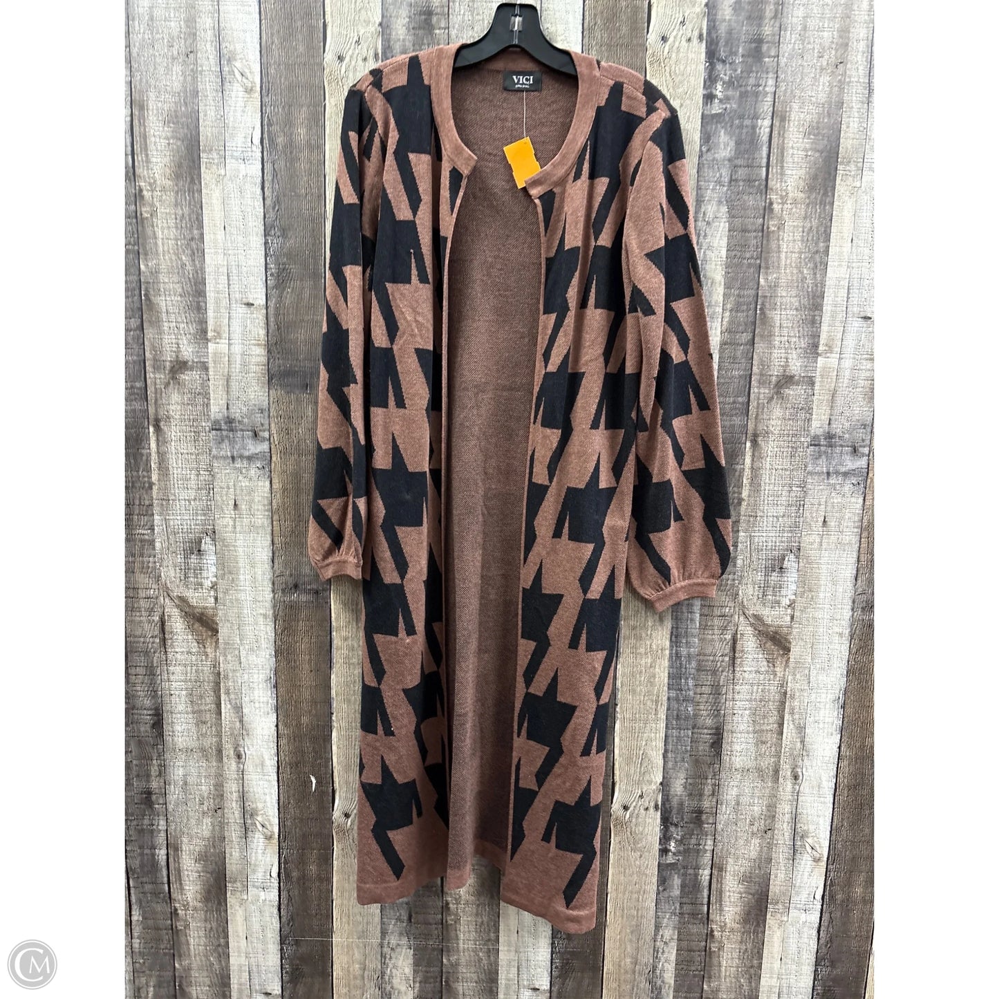Cardigan By Vici In Brown, Size: Xs