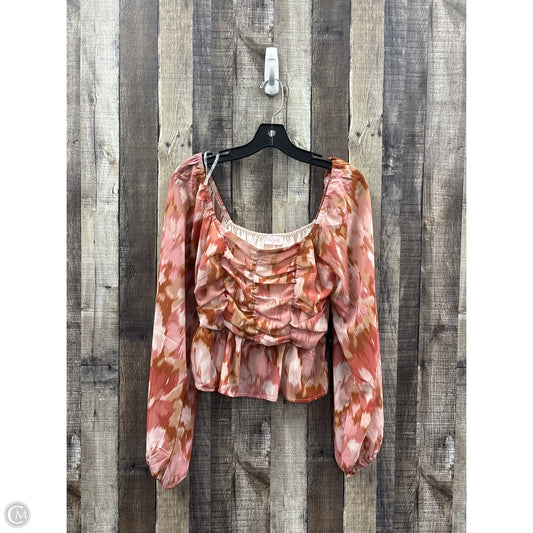 Top Long Sleeve By Pink Lily In Multi-colored, Size: M