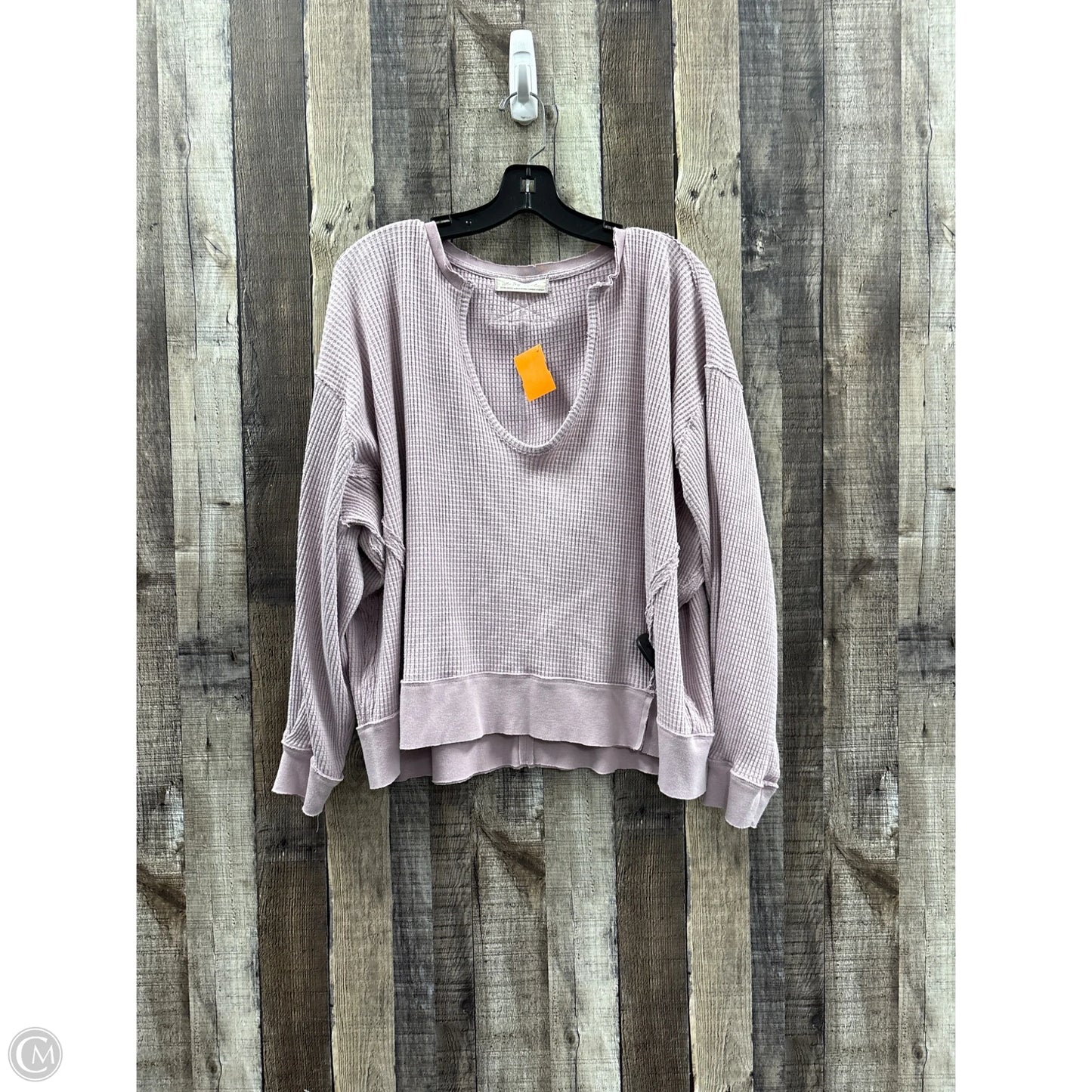 Top Long Sleeve By We The Free In Purple, Size: Xs