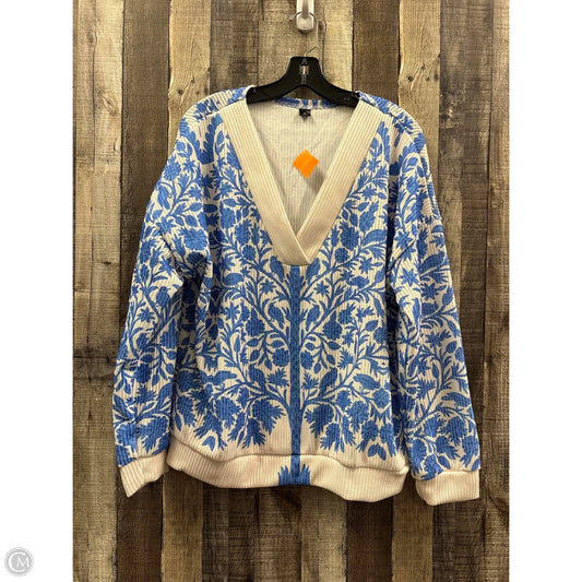 Sweater By Cme In Blue, Size: Xl